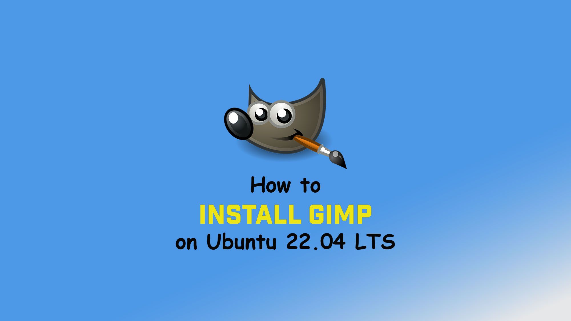 Install GIMP on Ubuntu 22.04 LTS