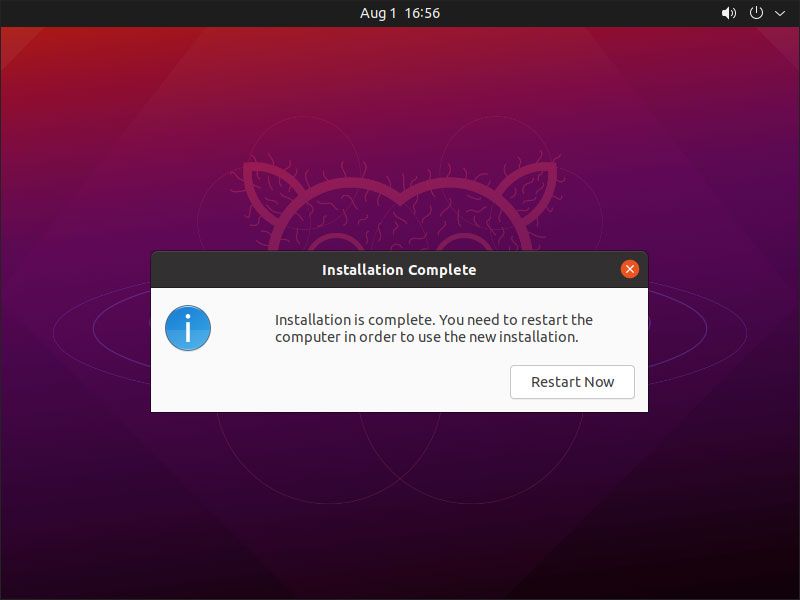 Ubuntu Installation Complete