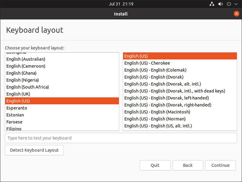 Ubuntu Keyboard Layout