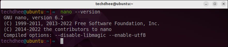 Install Nano Text Editor in Linux