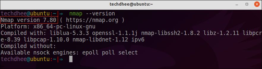 how to install nmap on Ubuntu