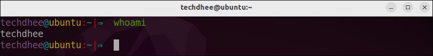 Whoami command in Linux