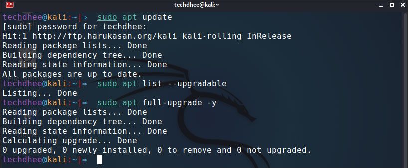 Update Kali Linux