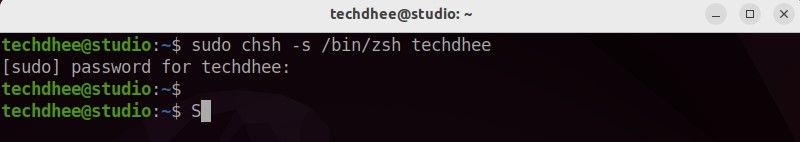 Install ZSH on Ubuntu 22.04