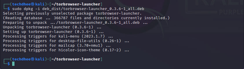 Download Tor Browser in Kali Linux