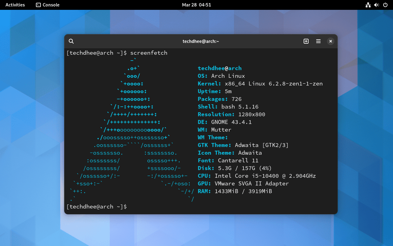 Arch Linux 2023