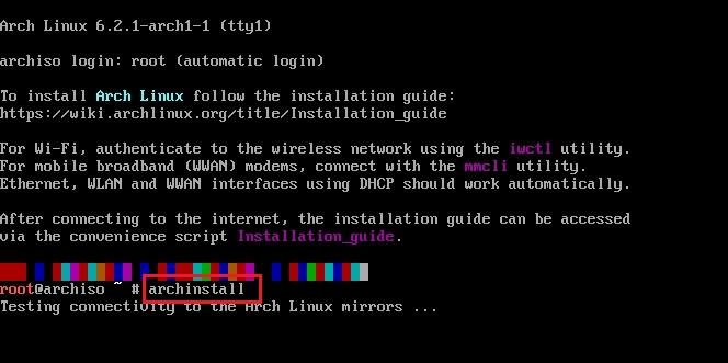 Install-using-archinstall