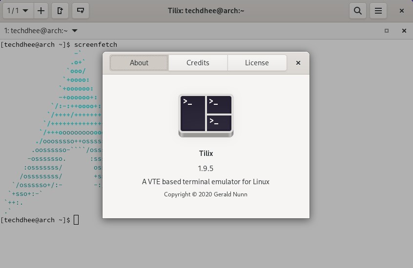 Tilix-Terminal-on-Arch-Linux